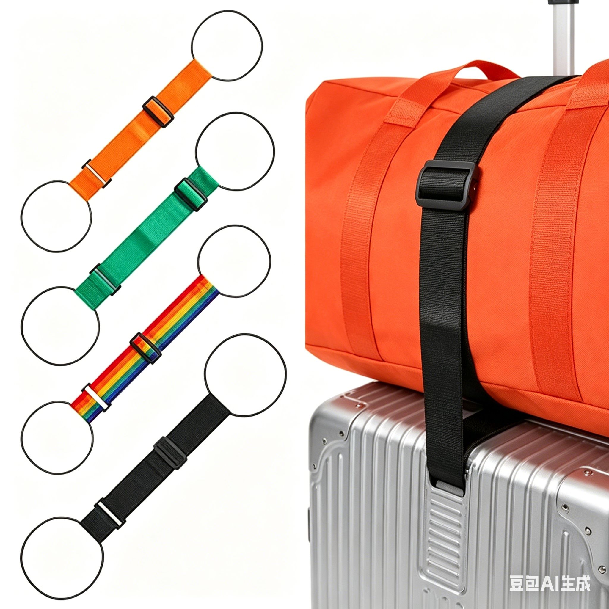 Travel Accessories B&M - Adjustable Luggage Strap Travel Suitcase Add