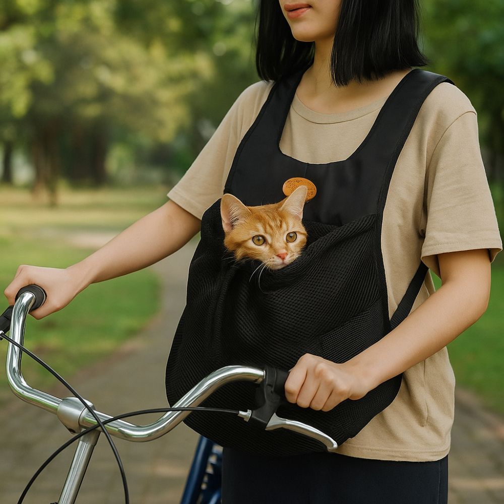 Travel Accessories Bike - Breathable Pet Chest Shoulder Bag Double