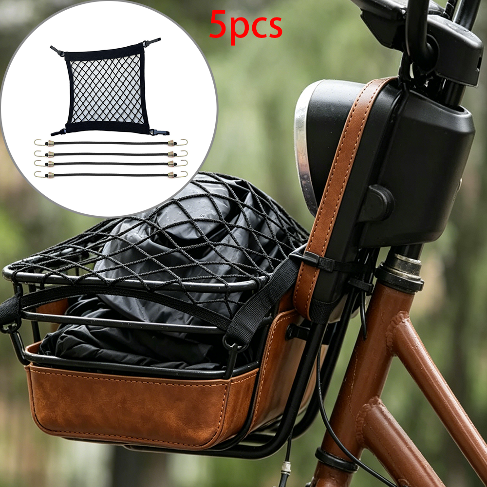 Travel Accessories Bike - 5Pcs Bicycle Storage Basket Anti-Loss Net