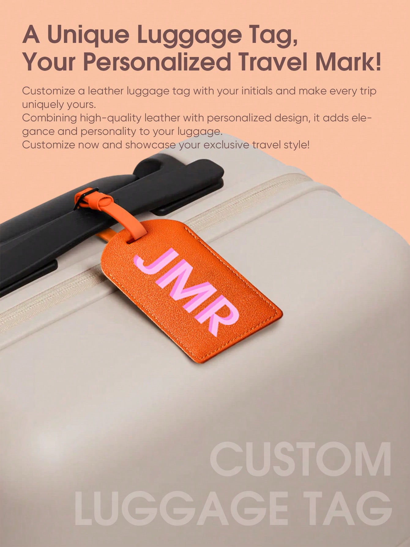 Personalized Initial Luggage T - Travel Accessories B&M avis et prix