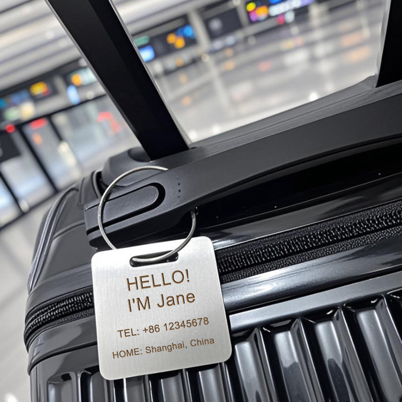 Custom Name Luggage Tag Laser  - Travel Accessories Name avis et prix