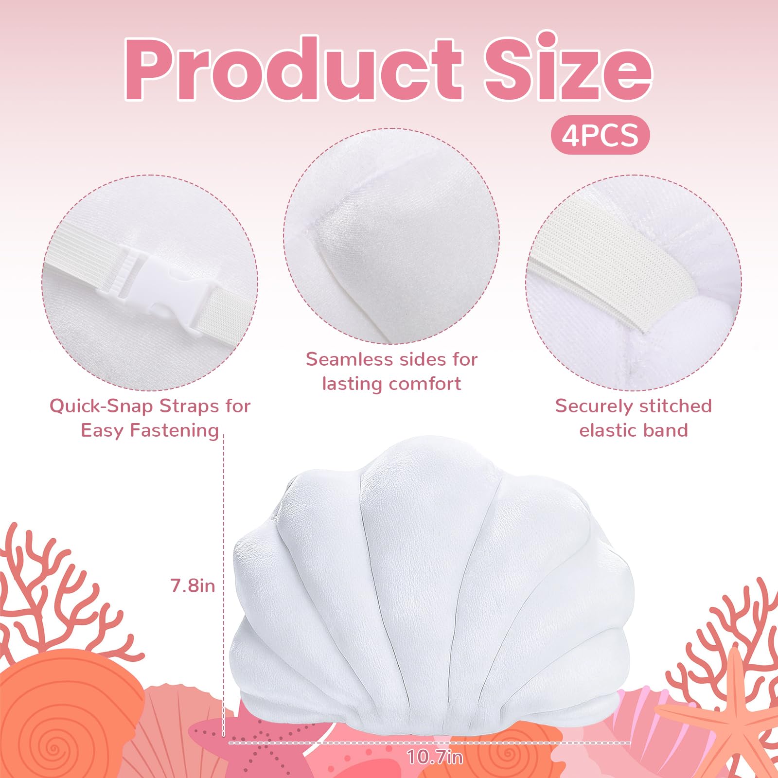 Pink Seashell-Shaped Car Headr - Travel Accessories Pink avis et prix