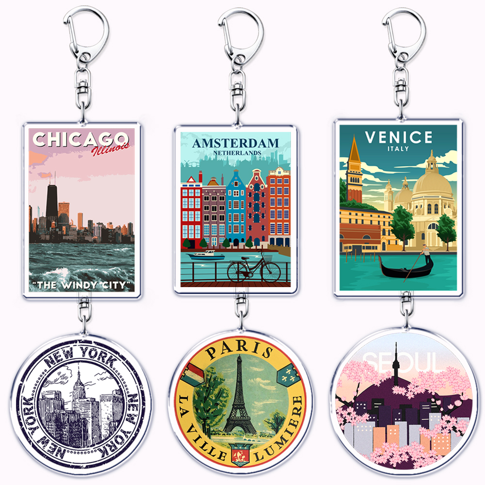 Multi City Landscape Acrylic K - Travel Accessories London avis et prix