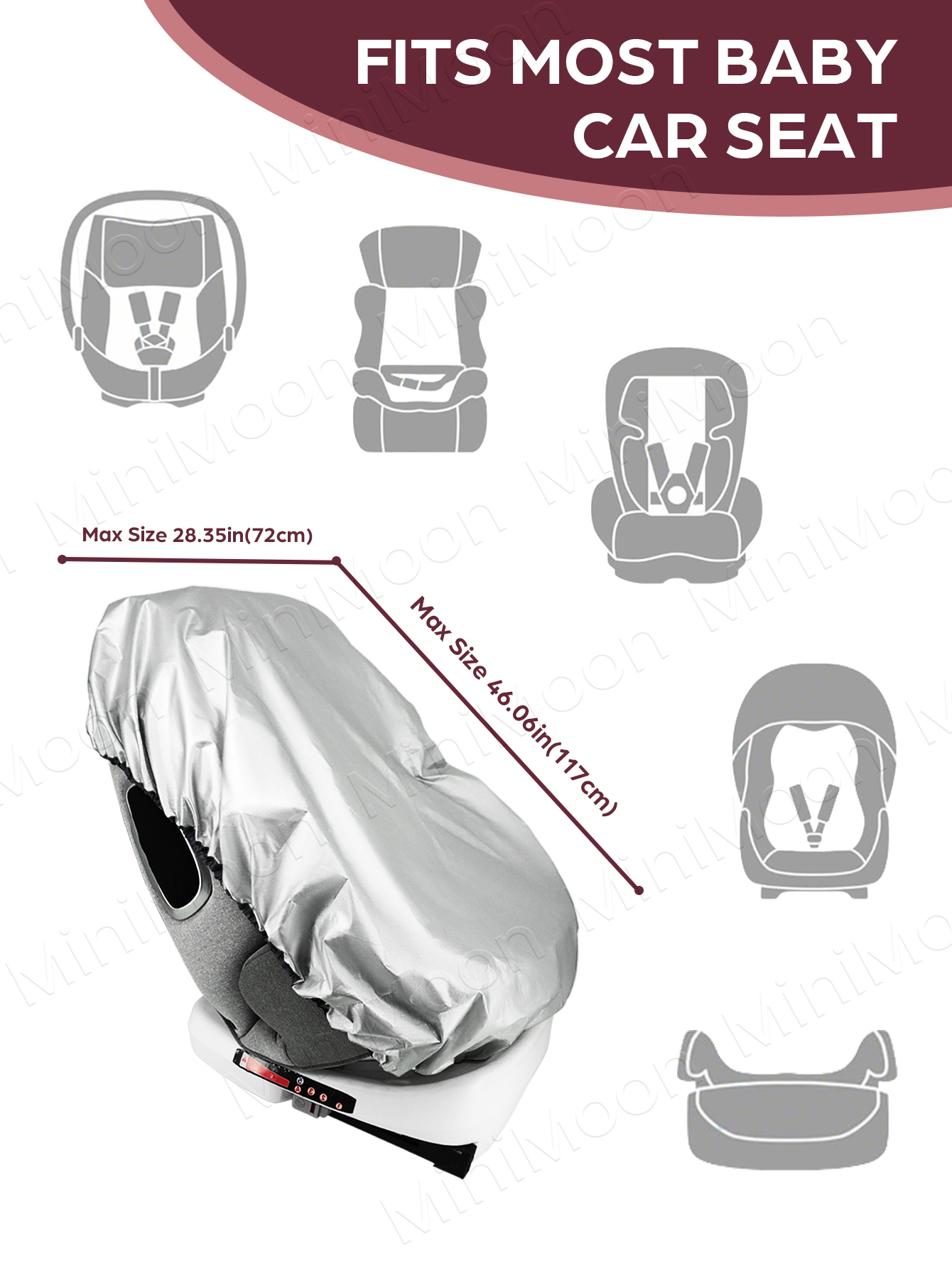 1PC Universal Baby Car Seat Su - Travel Accessories For 3 Year Old avis et prix
