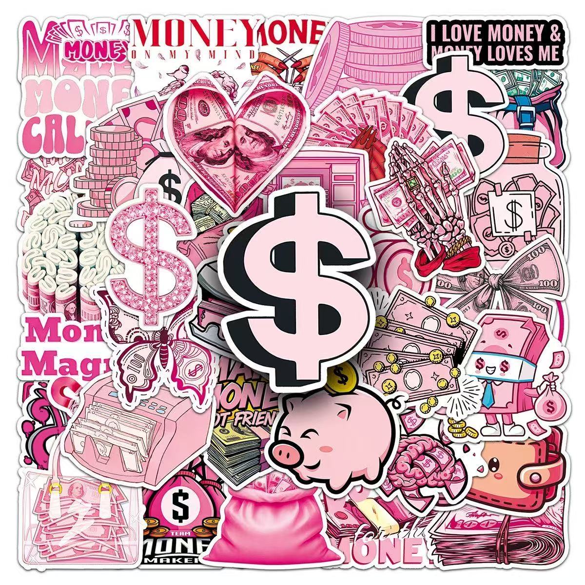 50Pcs Cute Pink Dollar Coin Ca - Travel Accessories Pink avis et prix