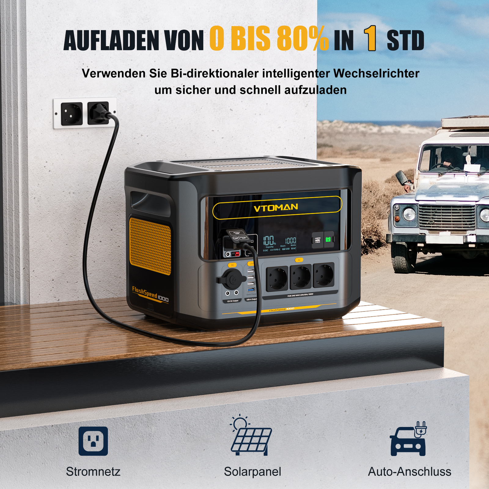 VTOMAN FlashSpeed 1000 Portabl - Travel Accessories Electronics avis et prix