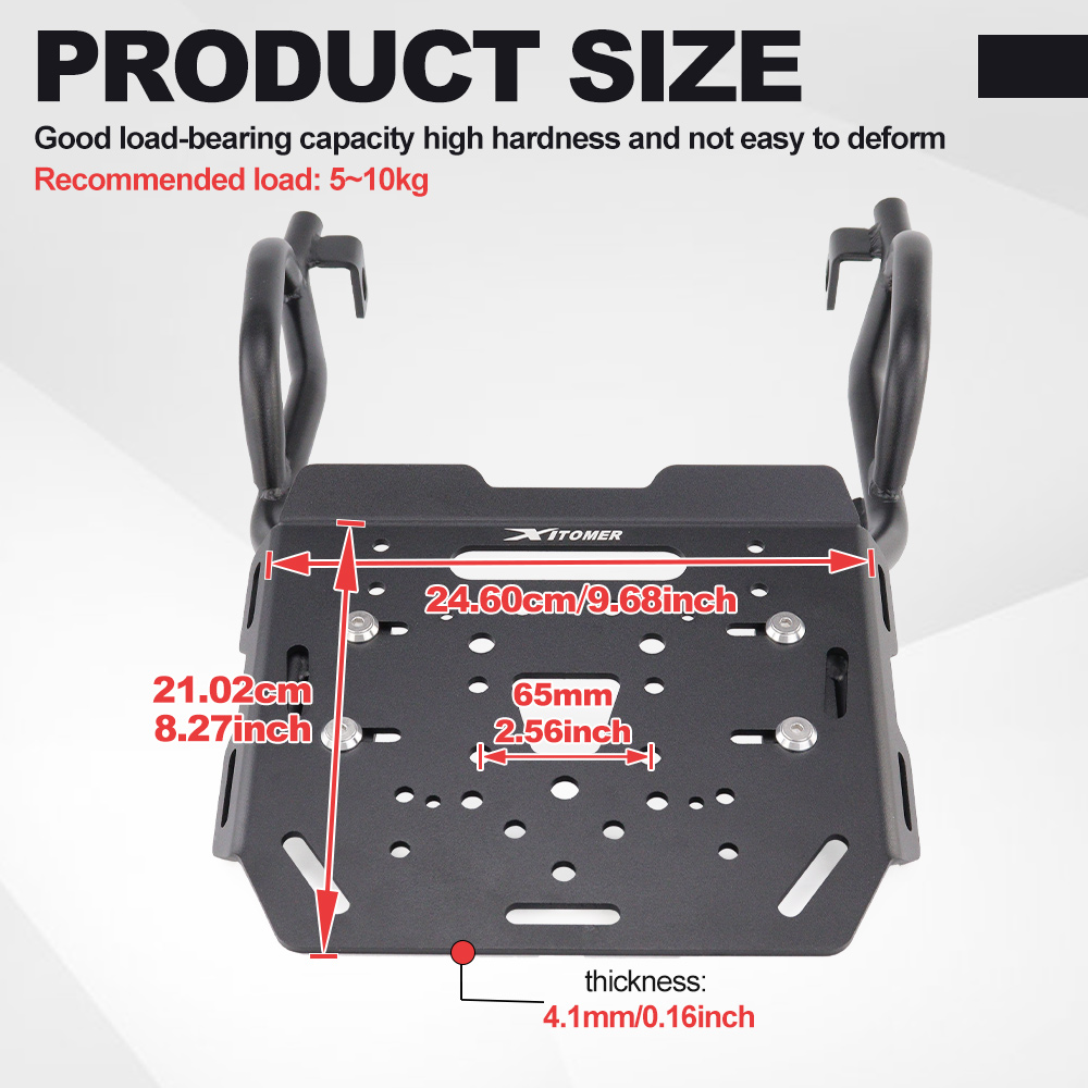Motorcycle Rear Luggage Rack F - Luggage Cover Protector avis et prix