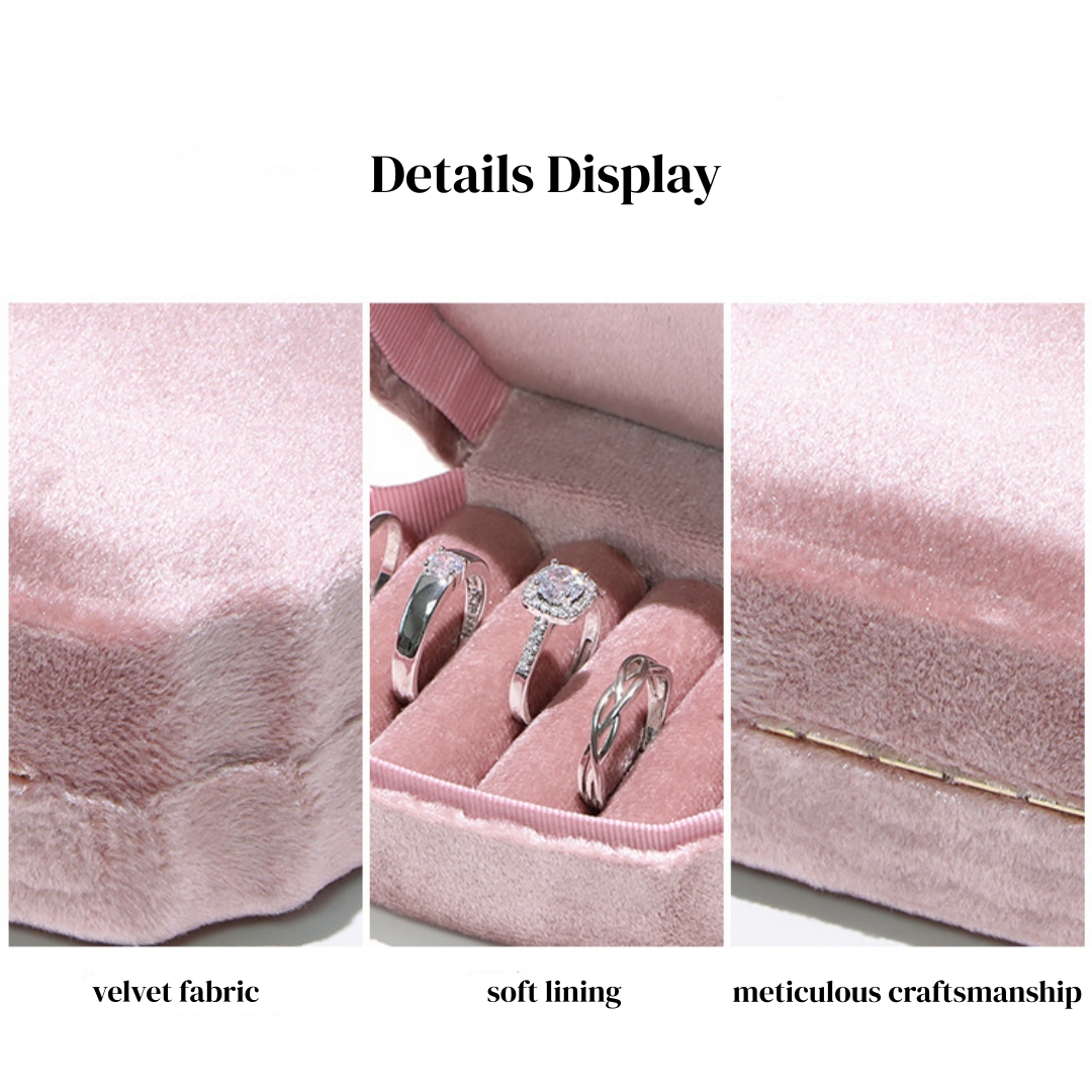 Velvet Ring Box Premium Jewelr - Accessories Travel Jewelry Box avis et prix