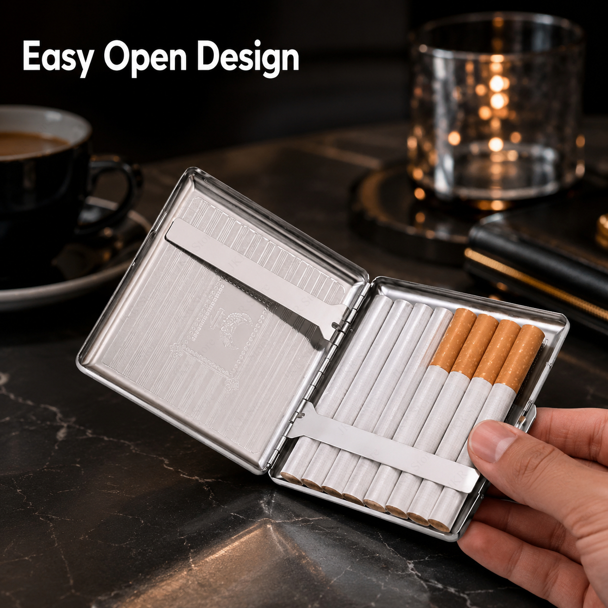 Portable Metal Cigarette Case  - Travel Accessories Holder avis et prix