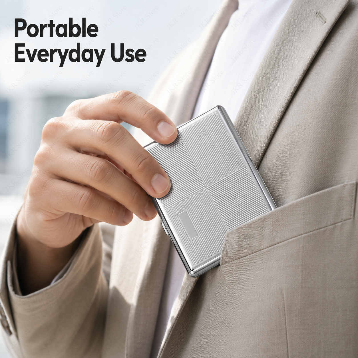 Portable Metal Cigarette Case  - Travel Accessories Holder avis et prix
