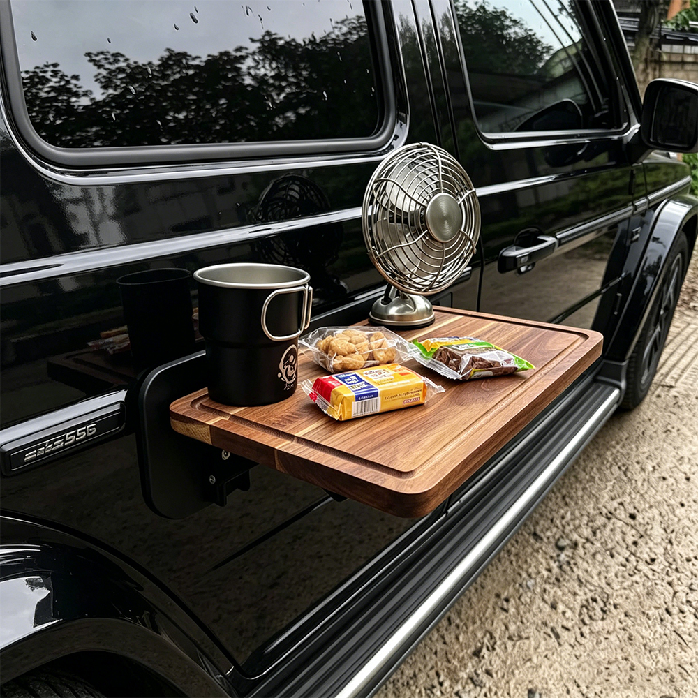1PC Car Side Folding Wooden Ta - Travel Accessories Holder avis et prix