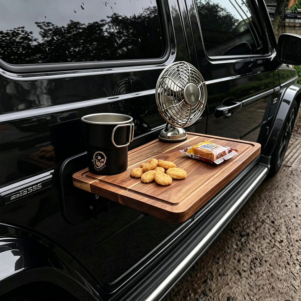 1PC Car Side Folding Wooden Ta - Travel Accessories Holder avis et prix