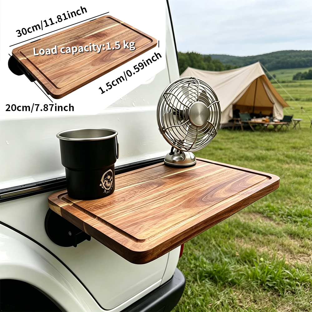 1PC Car Side Folding Wooden Ta - Travel Accessories Holder avis et prix