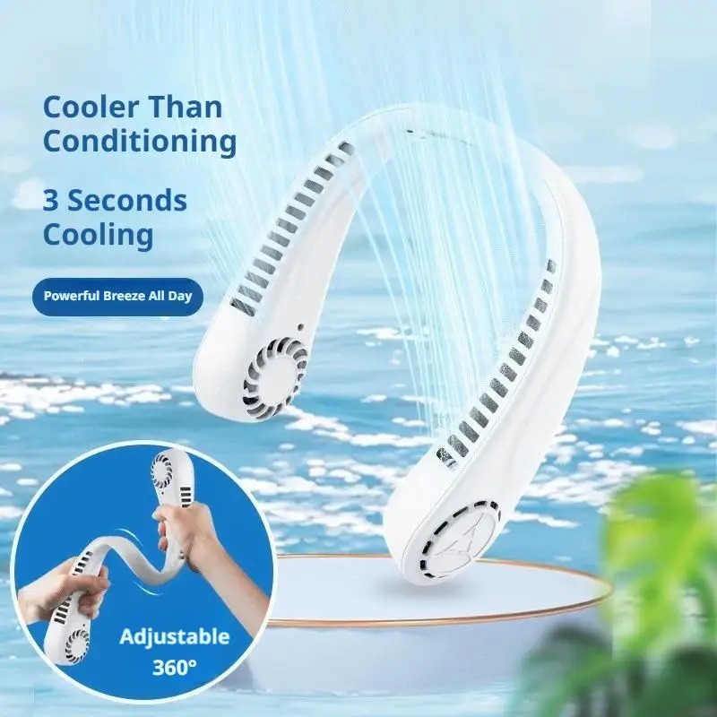 2026 New Bladeless Neck Fan US - Travel Accessories Electronics avis et prix