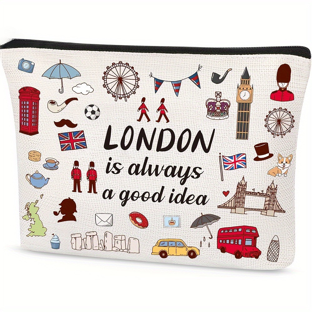 London Print Cosmetic Bag Ligh - Travel Accessories London avis et prix