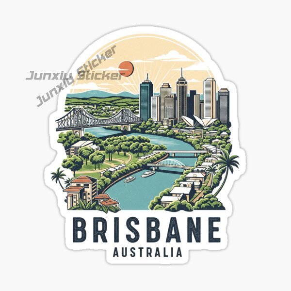 Australia BRISBANE Flag Vinyl  - Travel Accessories Australia avis et prix