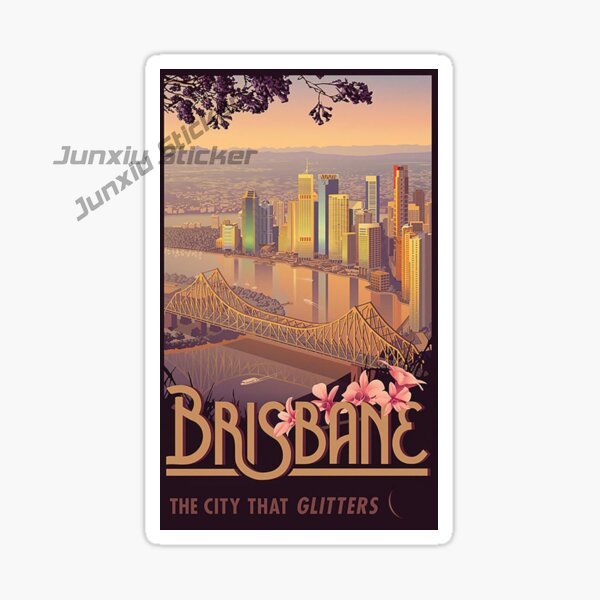 Australia BRISBANE Flag Vinyl  - Travel Accessories Australia avis et prix