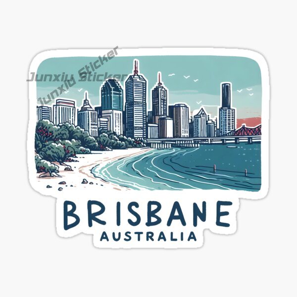 Australia BRISBANE Flag Vinyl  - Travel Accessories Australia avis et prix