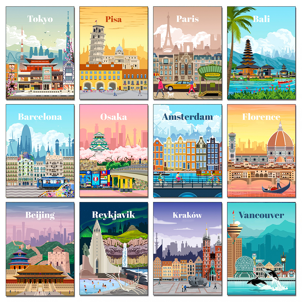 City Landscape Diamond Paintin - Travel Accessories London avis et prix
