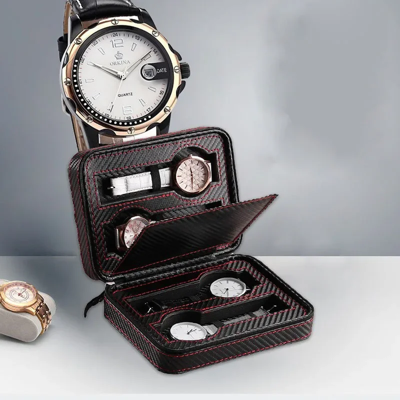 4-Slot Portable Watch Storage  - Accessories Travel Jewelry Box avis et prix
