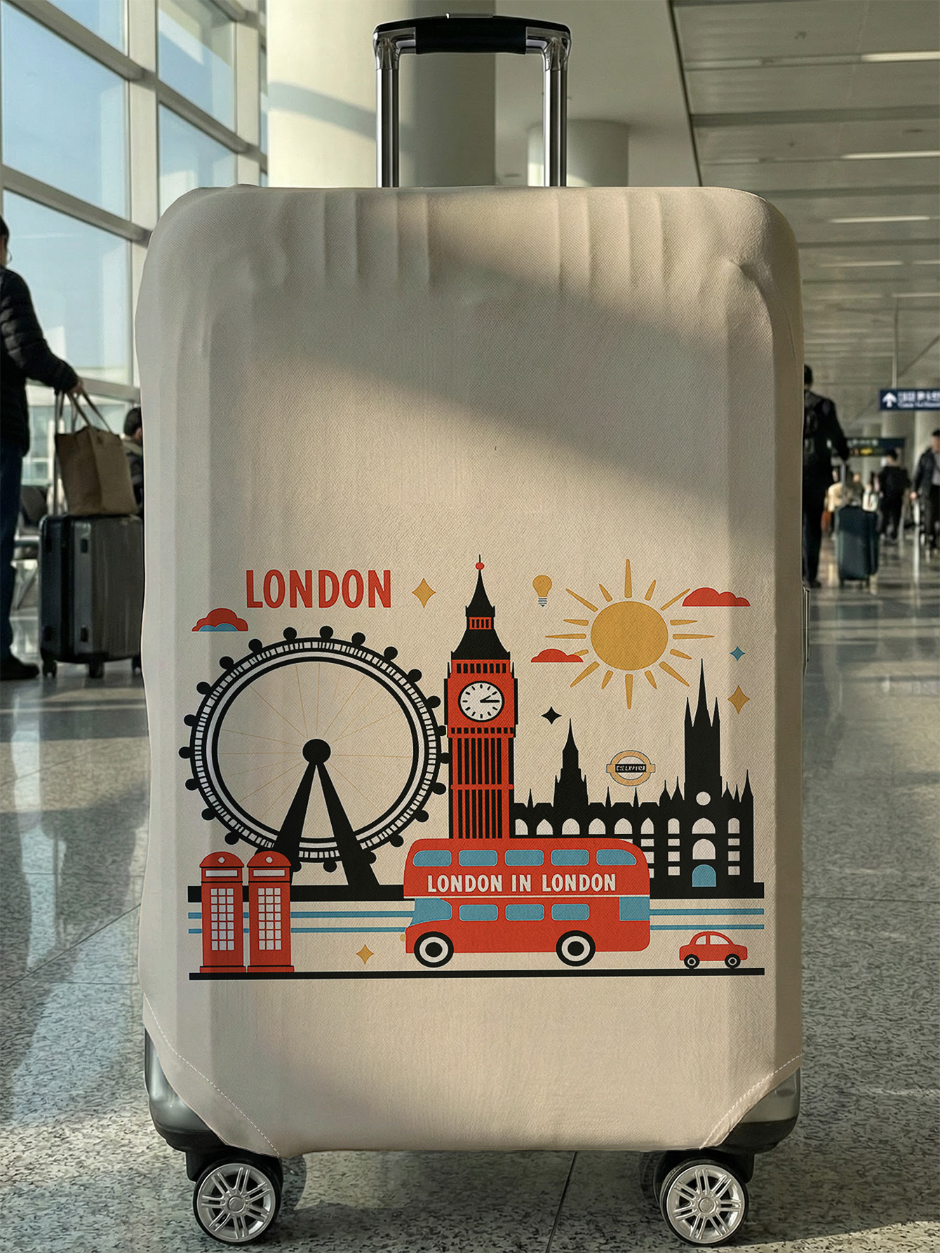 London Landmark Cartoon Luggag - Travel Accessories London avis et prix