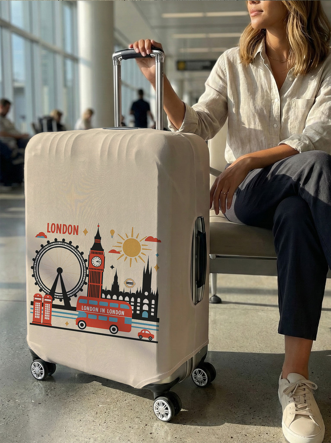 London Landmark Cartoon Luggag - Travel Accessories London avis et prix