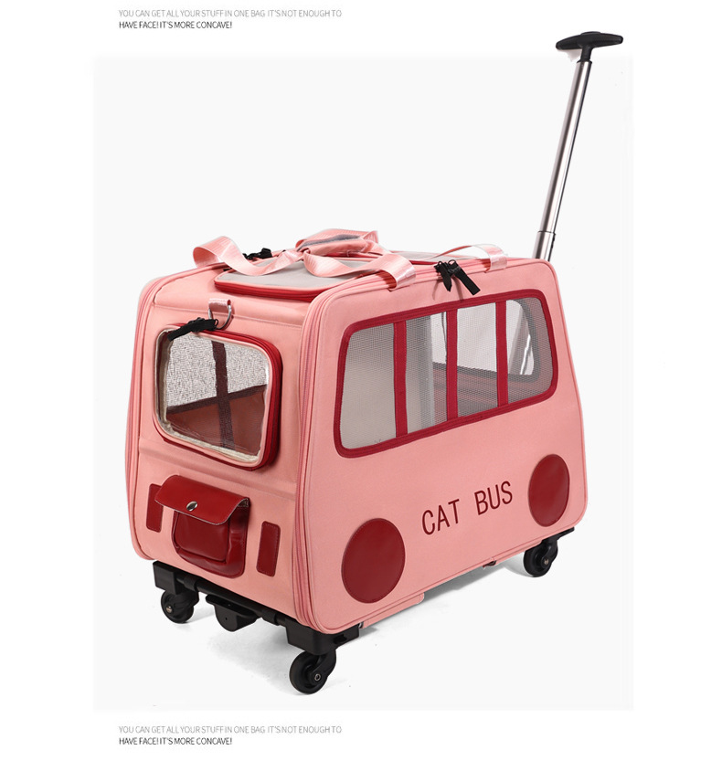Multifunctional Pet Travel Tro - Travel Accessories Pink avis et prix