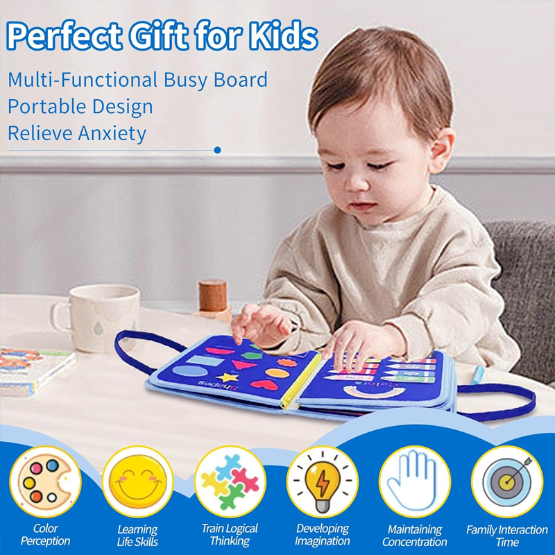 New Busy Board for Toddlers Se - Travel Accessories With Toddler avis et prix