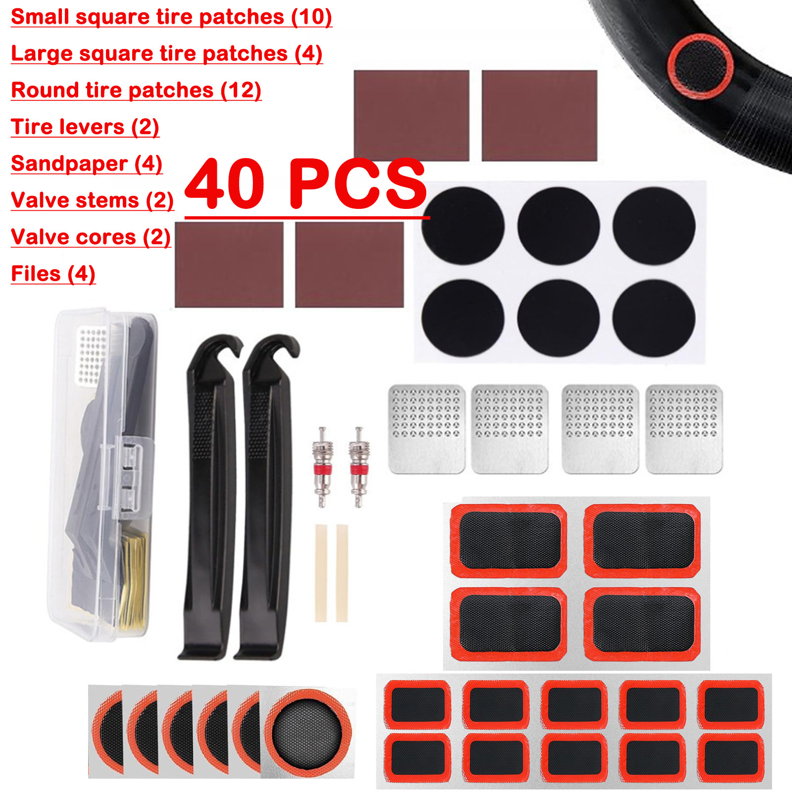40PCS Portable Bicycle Repair  - Travel Accessories Bike avis et prix