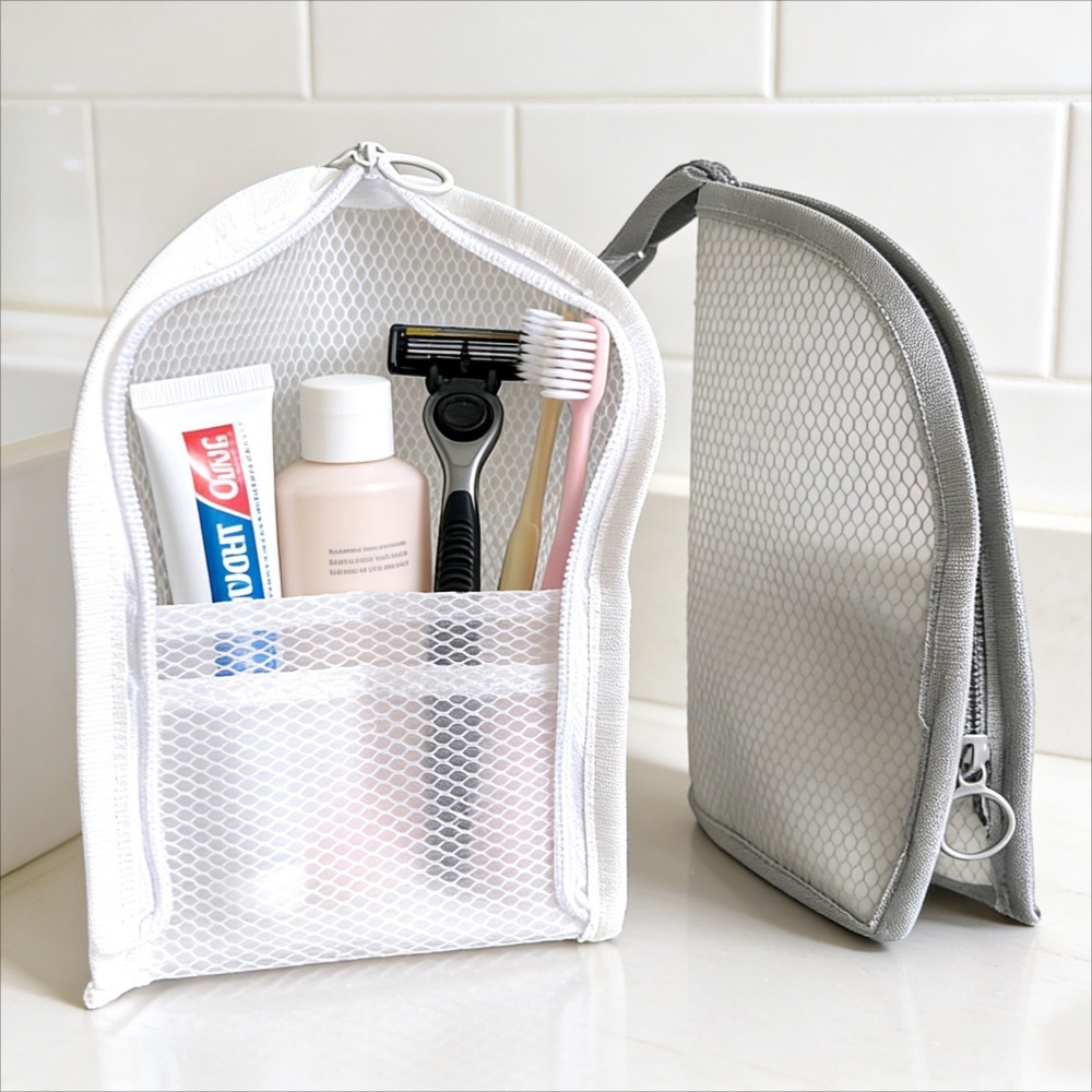 Mesh Toiletry Bag Breathable Q - Travel Accessories Holder avis et prix