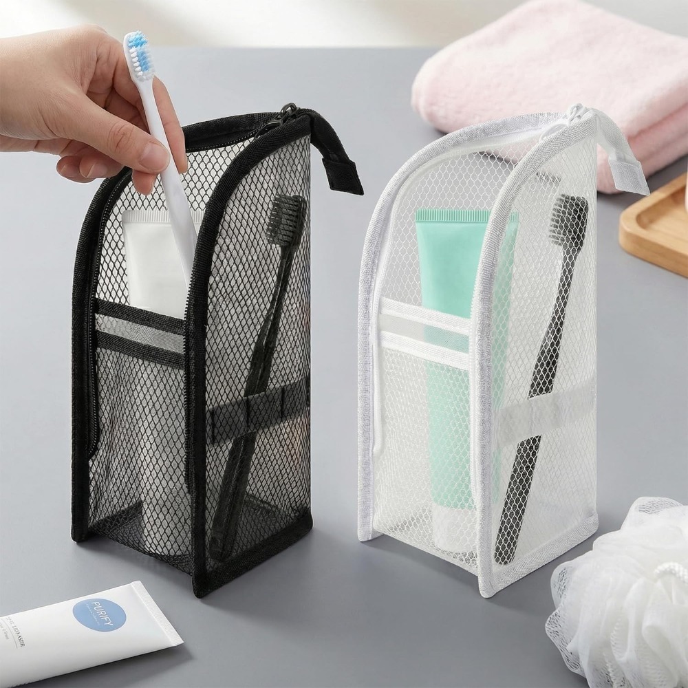 Mesh Toiletry Bag Breathable Q - Travel Accessories Holder avis et prix