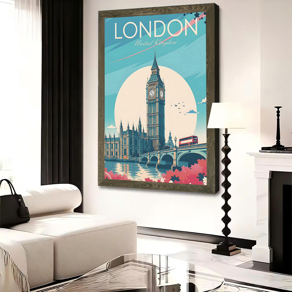 London Travel Canvas Poster Wa - Travel Accessories London avis et prix
