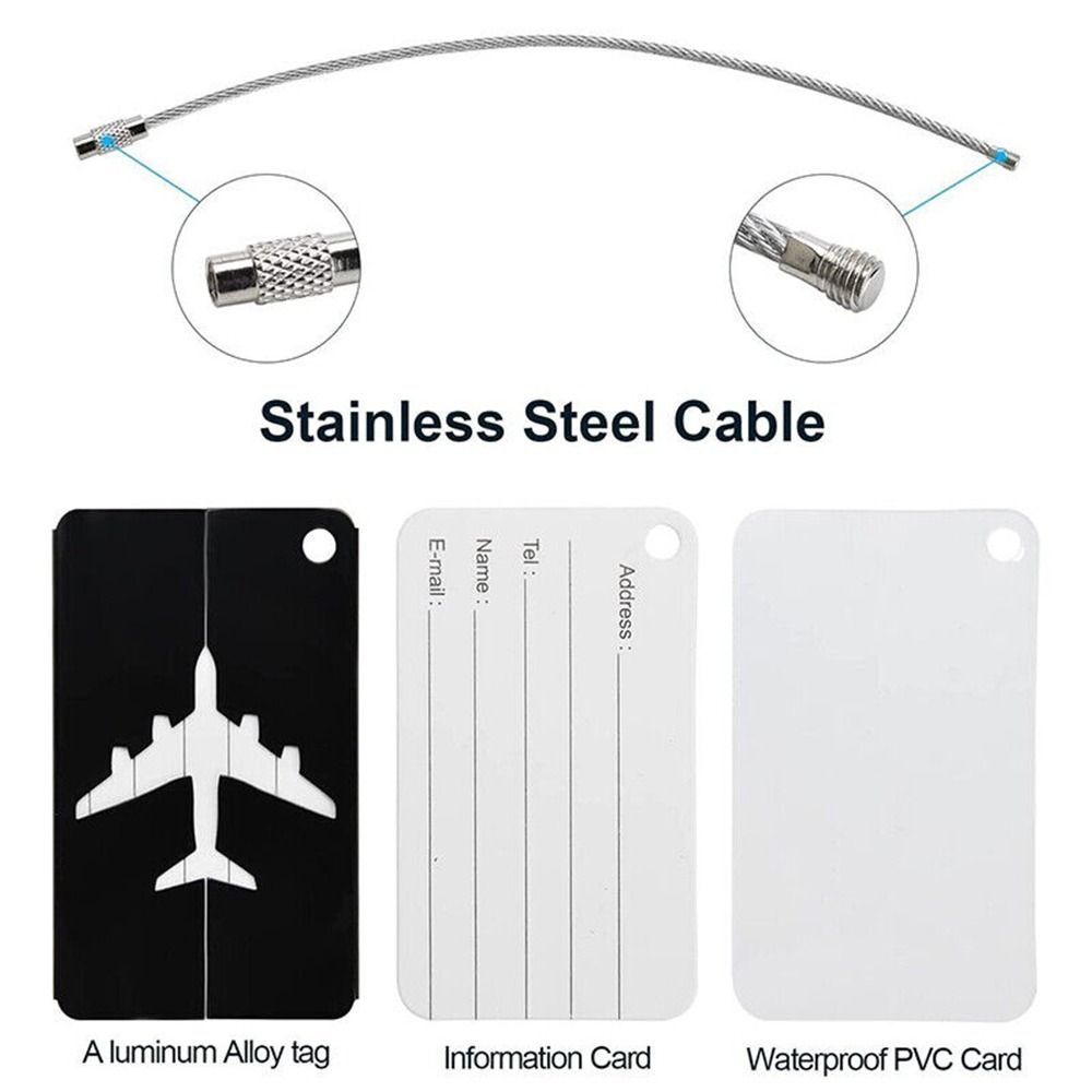 Aluminium Travel Luggage Tags  - Travel Accessories B&M avis et prix