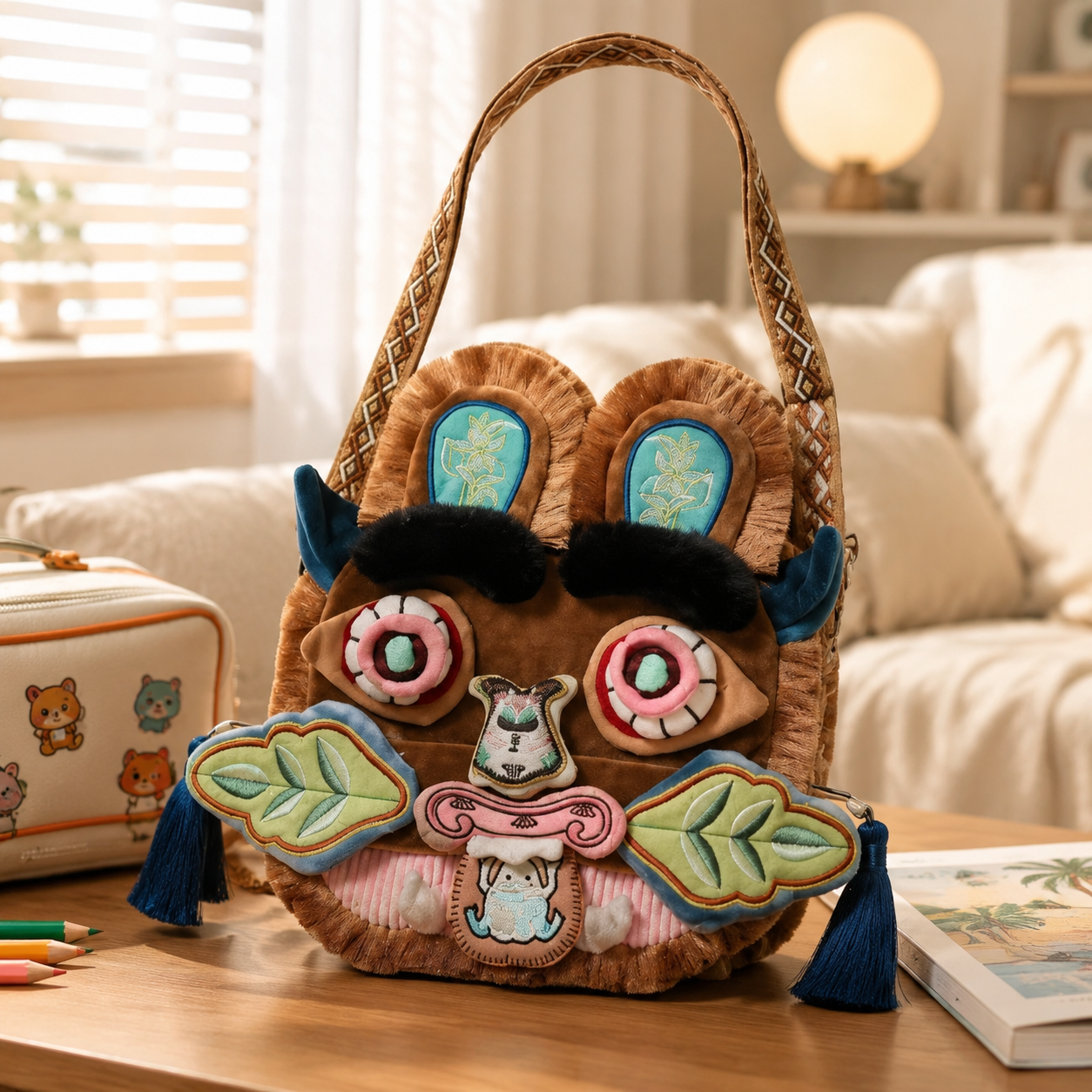 Chinese Style Faux Fur Plush B - Travel Accessories With Toddler avis et prix